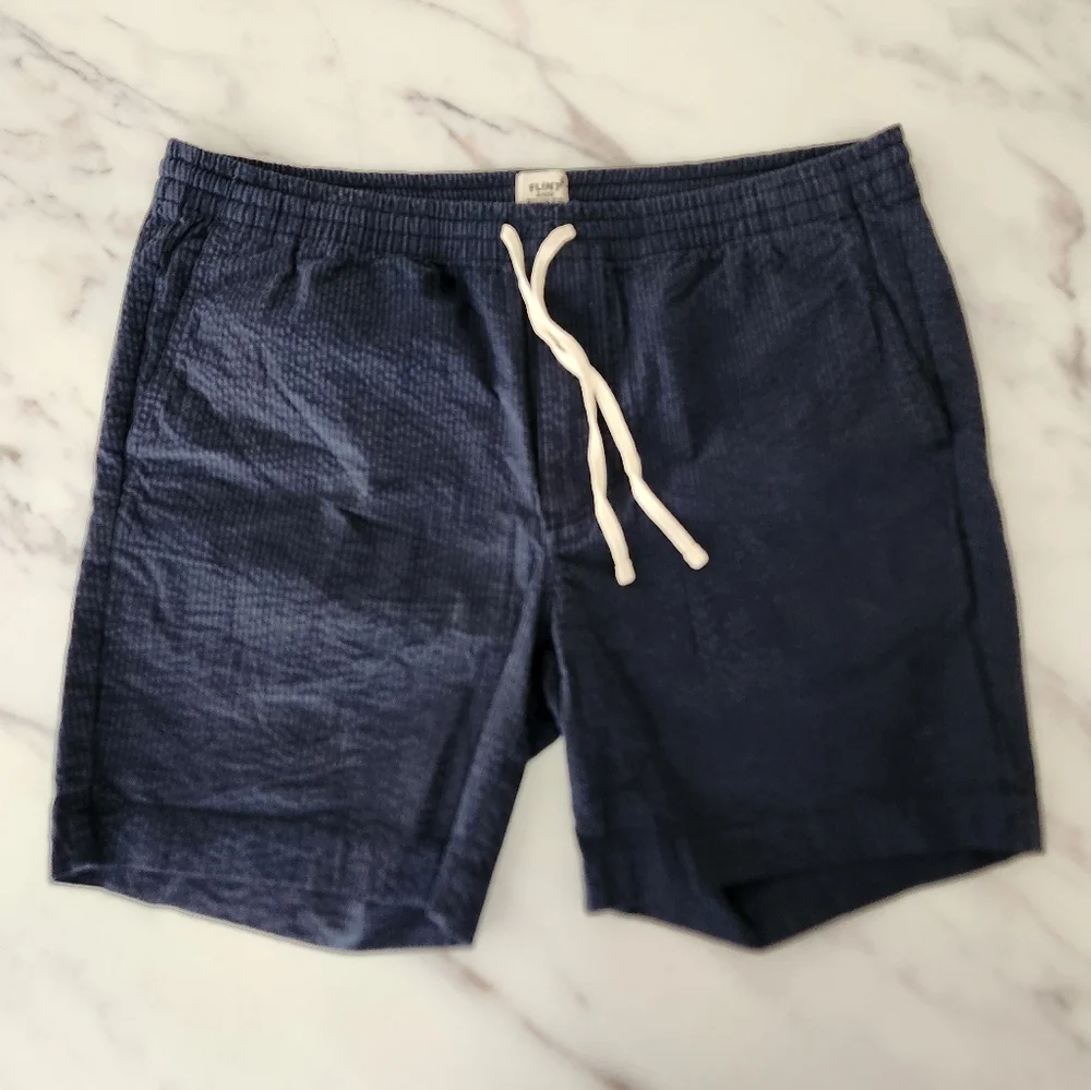 NEW‎ FLINT AND TINDER 365 Seersucker Drawstring Short 7